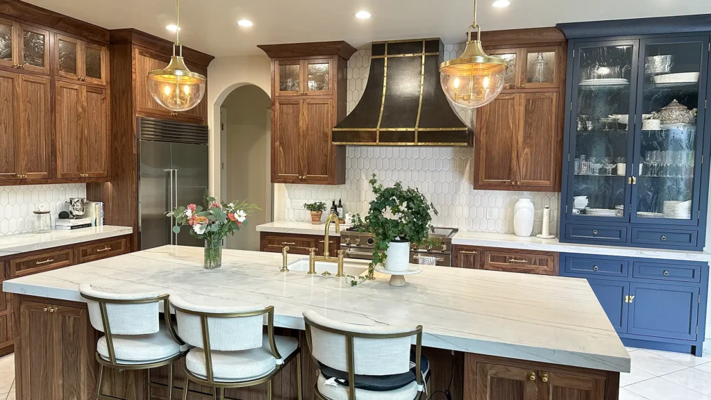 Elegant kitchen remodel featuring new sink and faucet installation combining practicality with modern elegance in Granite Bay, CA by Tenax Construction