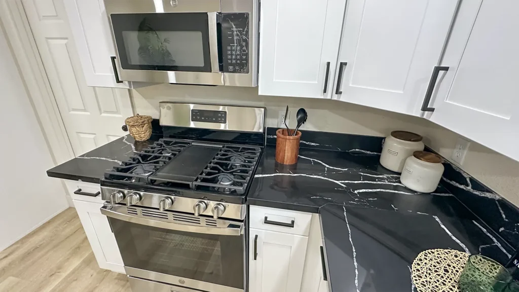 Kitchen remodel featuring flawless finish details following a comprehensive quality inspection in Sacramento, CA by Tenax Construction