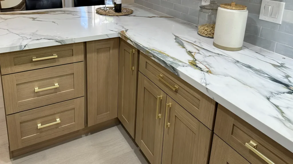 Kitchen remodel featuring new kitchen appliances installed with proper clearances and venting in Fair Oaks, CA by Tenax Construction