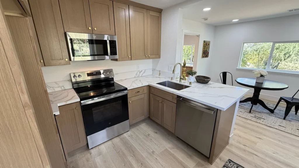 Complete home remodel featuring electrical panel replacement and rough-in work throughout the home in Lincoln, CA by Tenax Construction