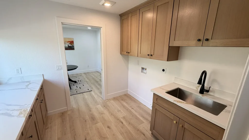 Complete home remodel featuring new energy-efficient windows and upgraded interior and exterior doors in Lincoln, CA by Tenax Construction