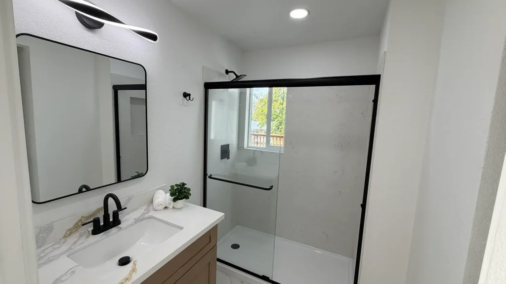 Complete home remodel featuring dry rot assessment and structural repair during demolition and site preparation in Lincoln, CA by Tenax Construction