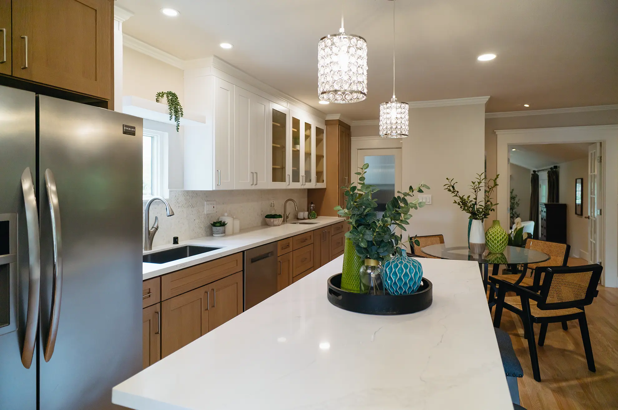 Contemporary Transitional Kitchen Remodel in Sacramento, CA by Tenax Construction Inc. project photo 2